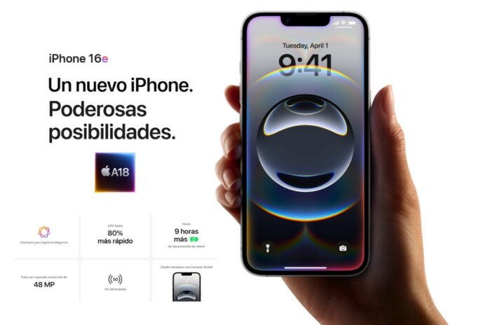 Nuevo iPhone 16E Apple lanza su modelo más accesible con chip A18 y Face ID